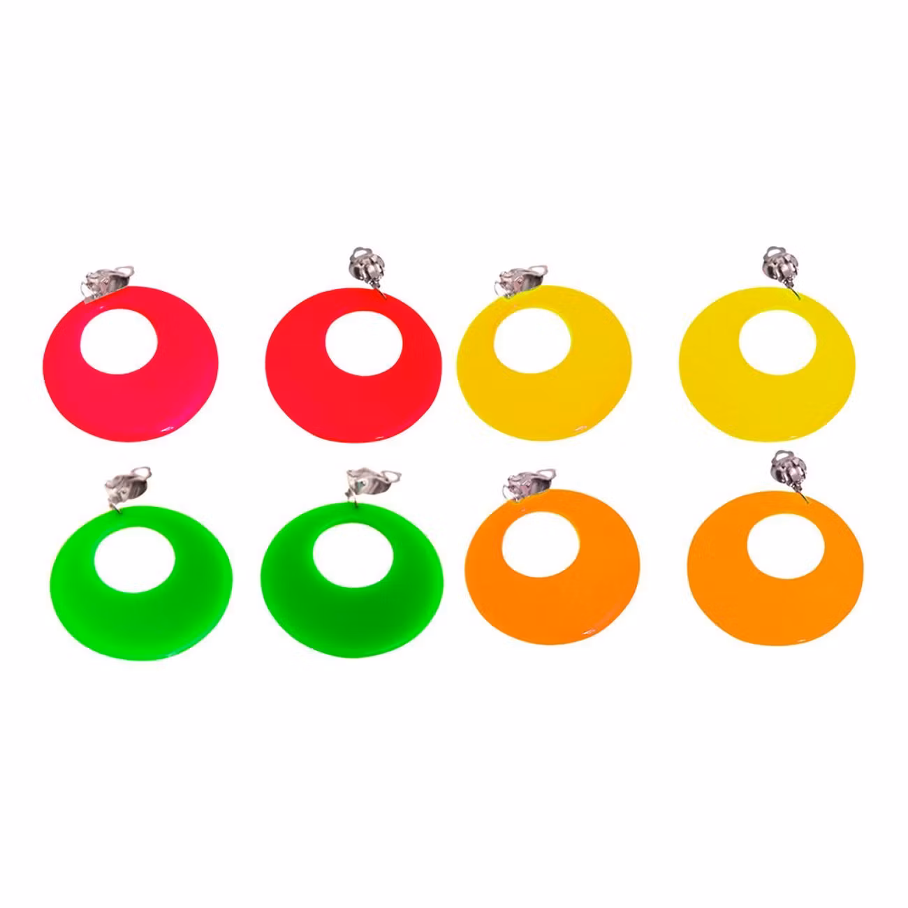 80-tals UV Neon Örhängen