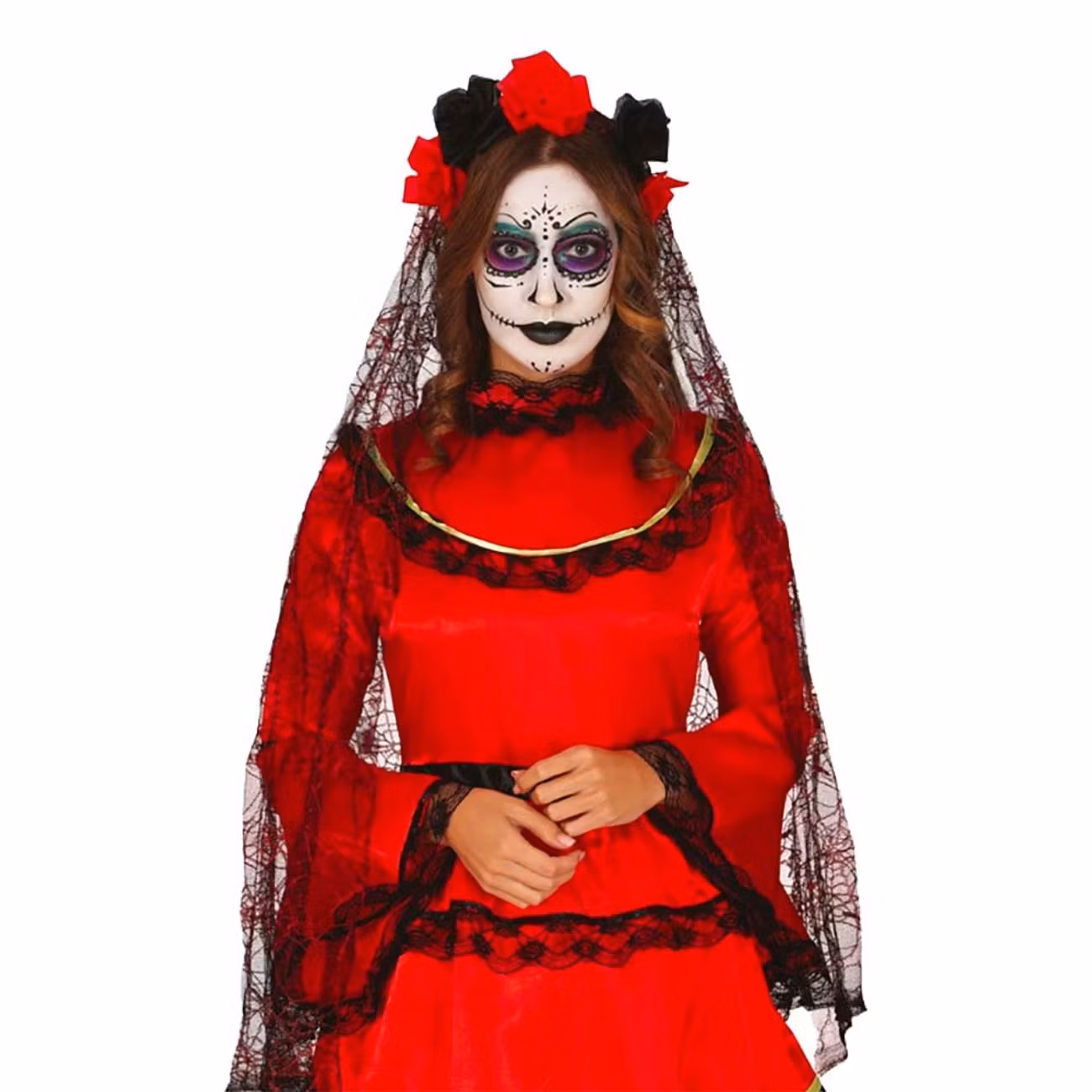 Slöja med Rosor Day of the Dead