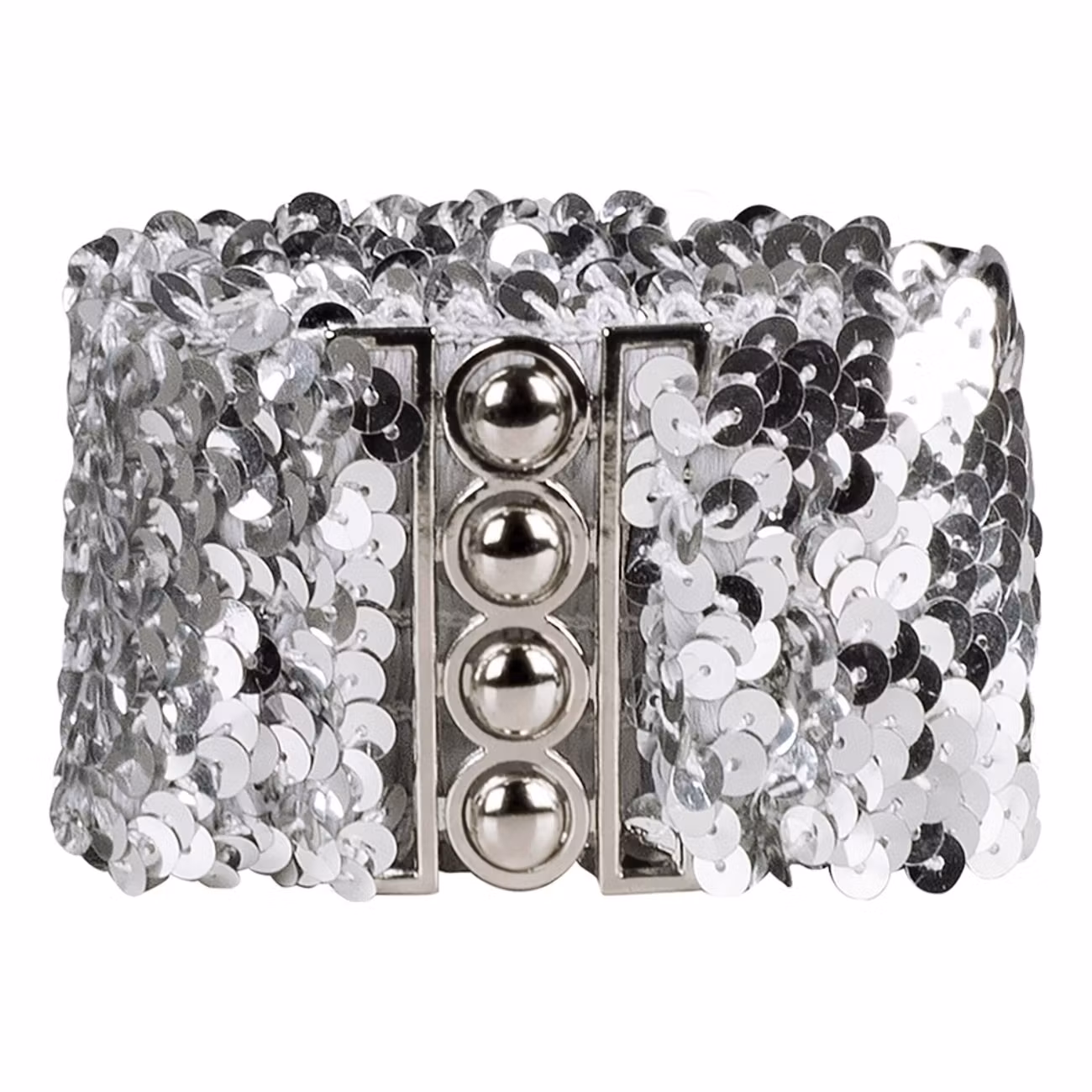 Bälte med Paljetter Silver