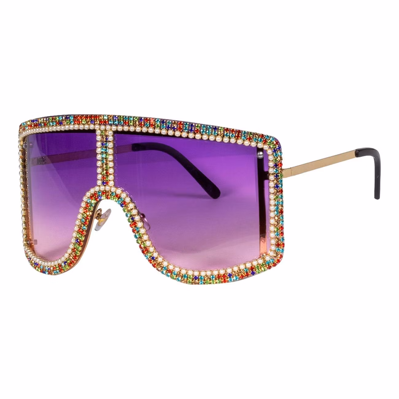 Glasögon Diva med Strass Lila/Multi