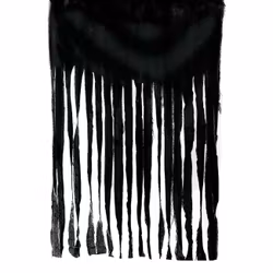 Dörrdraperi Spöklikt Svart