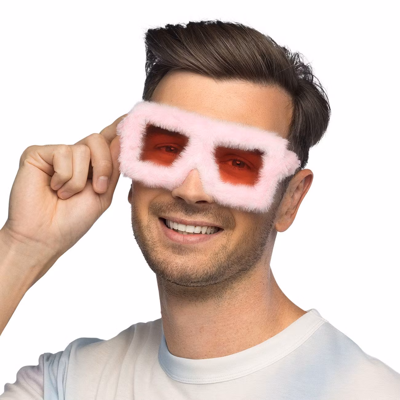 Glasögon Fluffiga Rosa