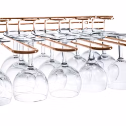 Väggmonterat Vinglasrack Roséguld