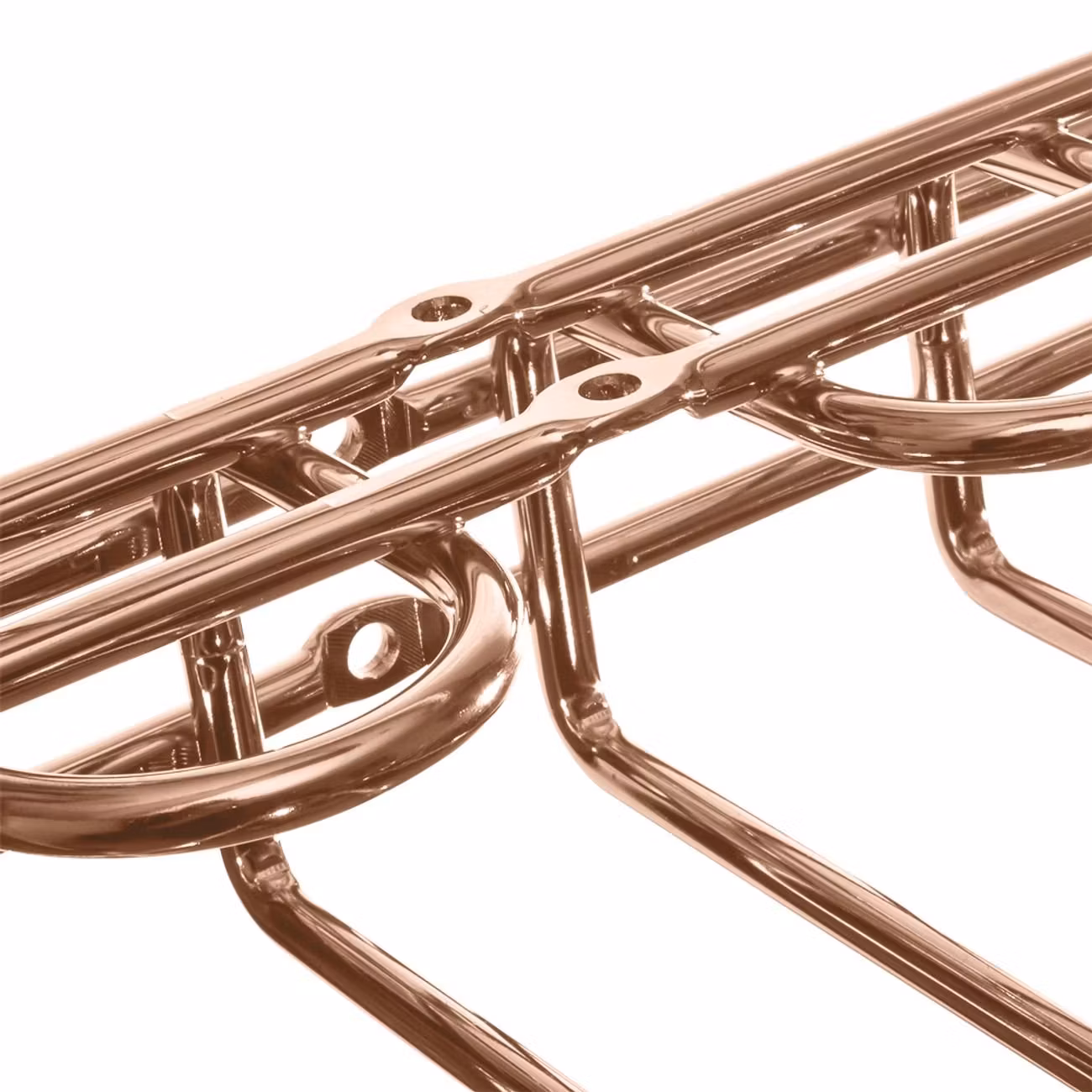 Väggmonterat Vinglasrack Roséguld