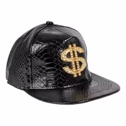 Keps Svart med Dollartecken