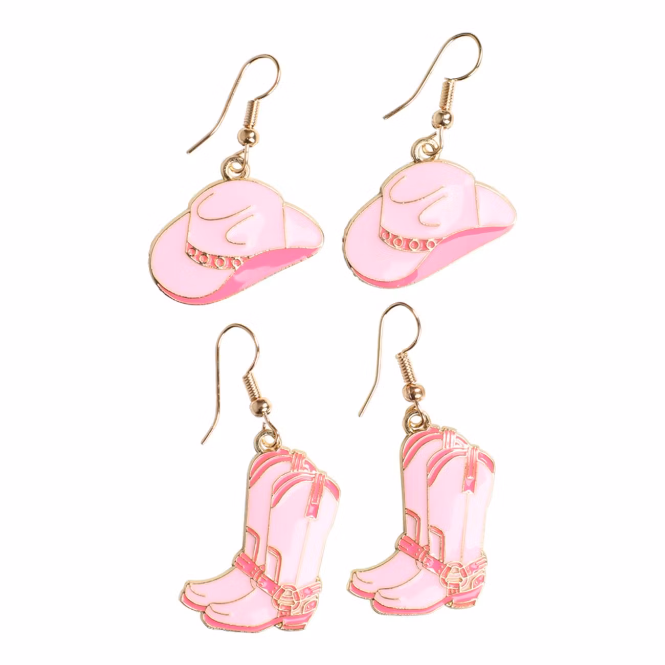 Örhängen Cowboy Rosa Set