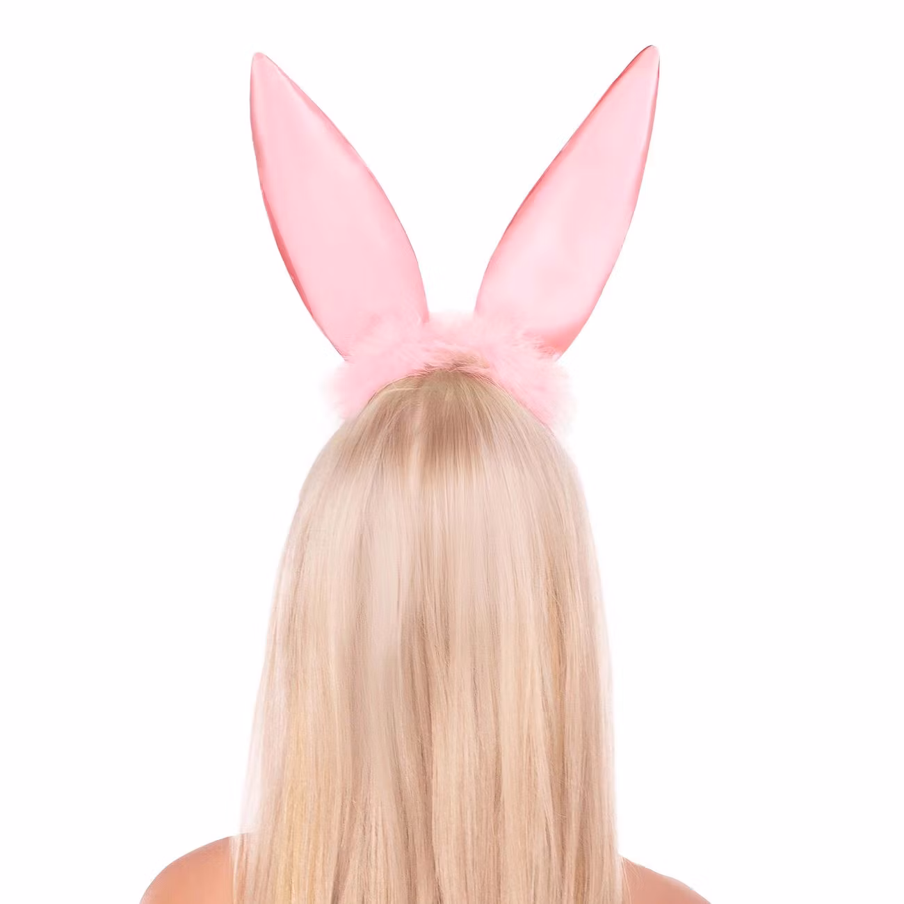 Kaninöron Böjbara Rosa Satin Deluxe