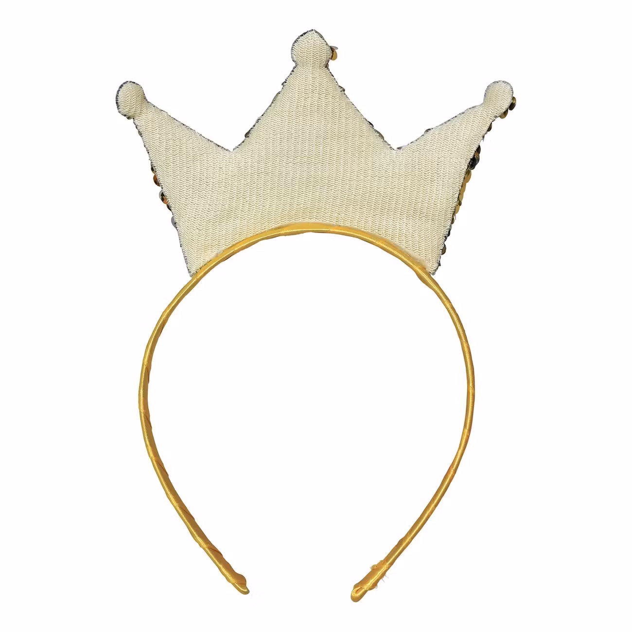 Diadem Krona med Paljetter Guld