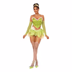 Älva Drottning Grön Deluxe Maskeraddräkt