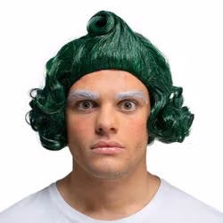 Kort Grön Peruk