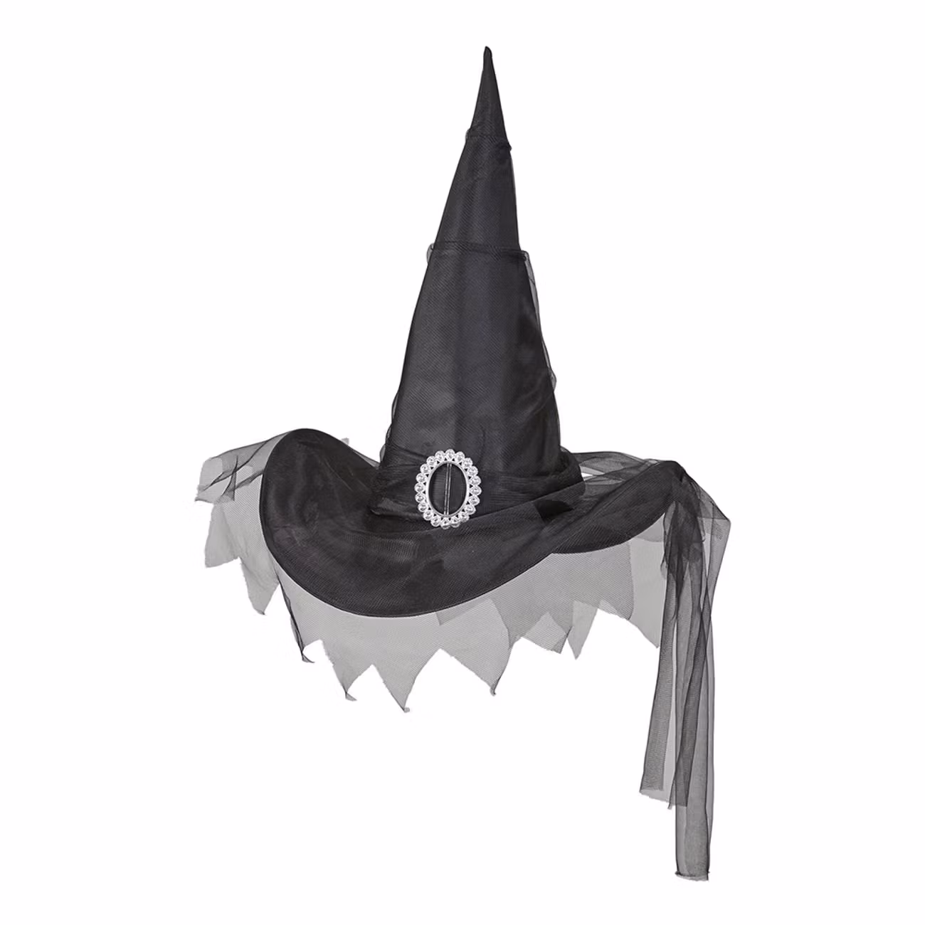 Häxhatt Svart med Tyll