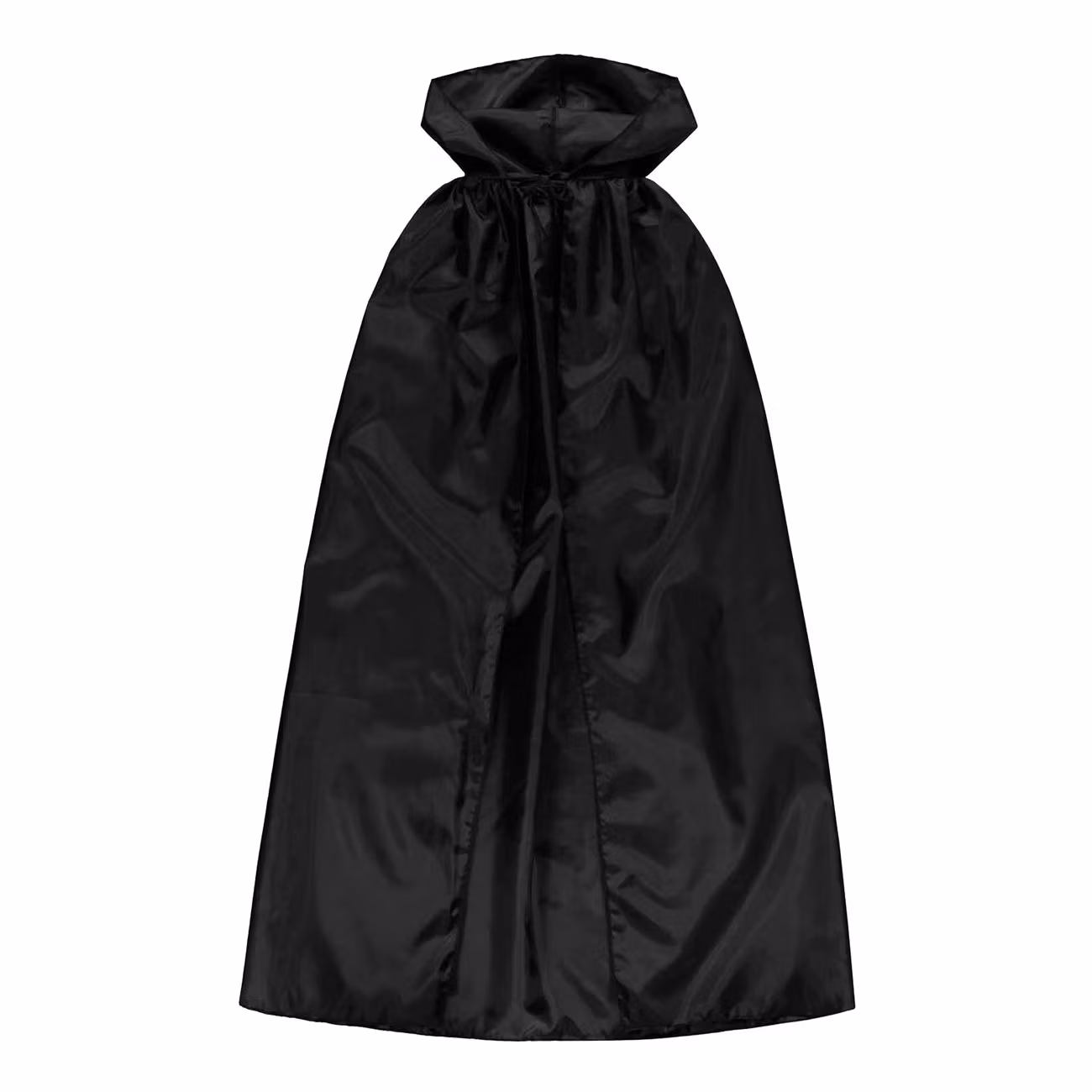 Svart Cape med Huva för Barn