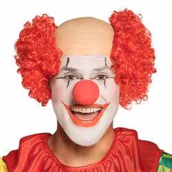 Röd Clownperuk med Flint