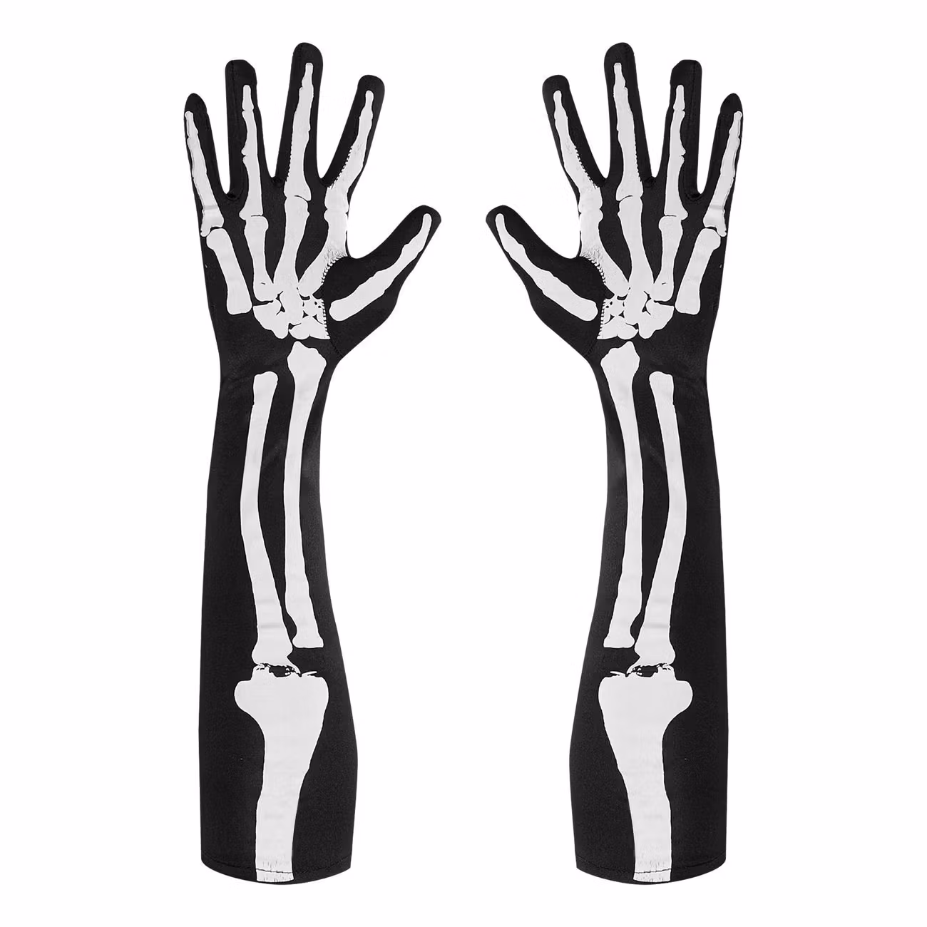 Långa Skeletthandskar