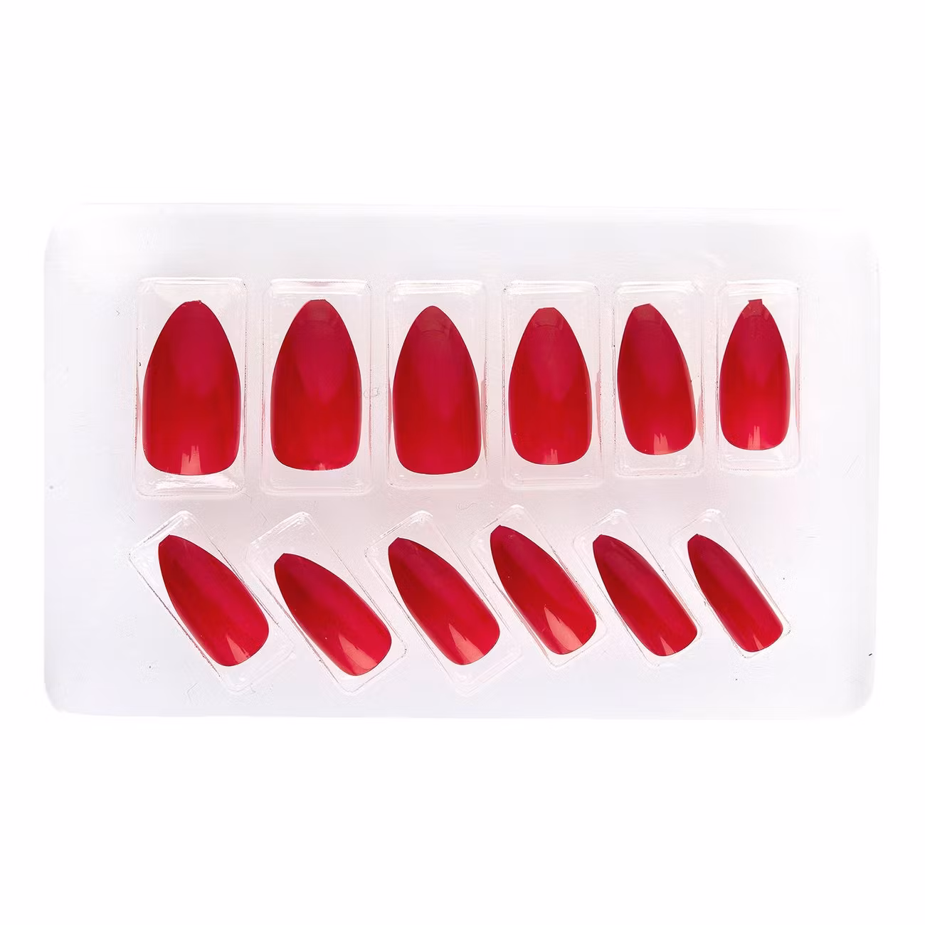 Lösnaglar Mörkröda