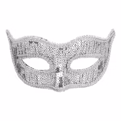 Ögonmask Paljett Venice Silver