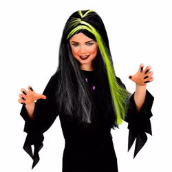 Självlysande Häxa Barnperuk