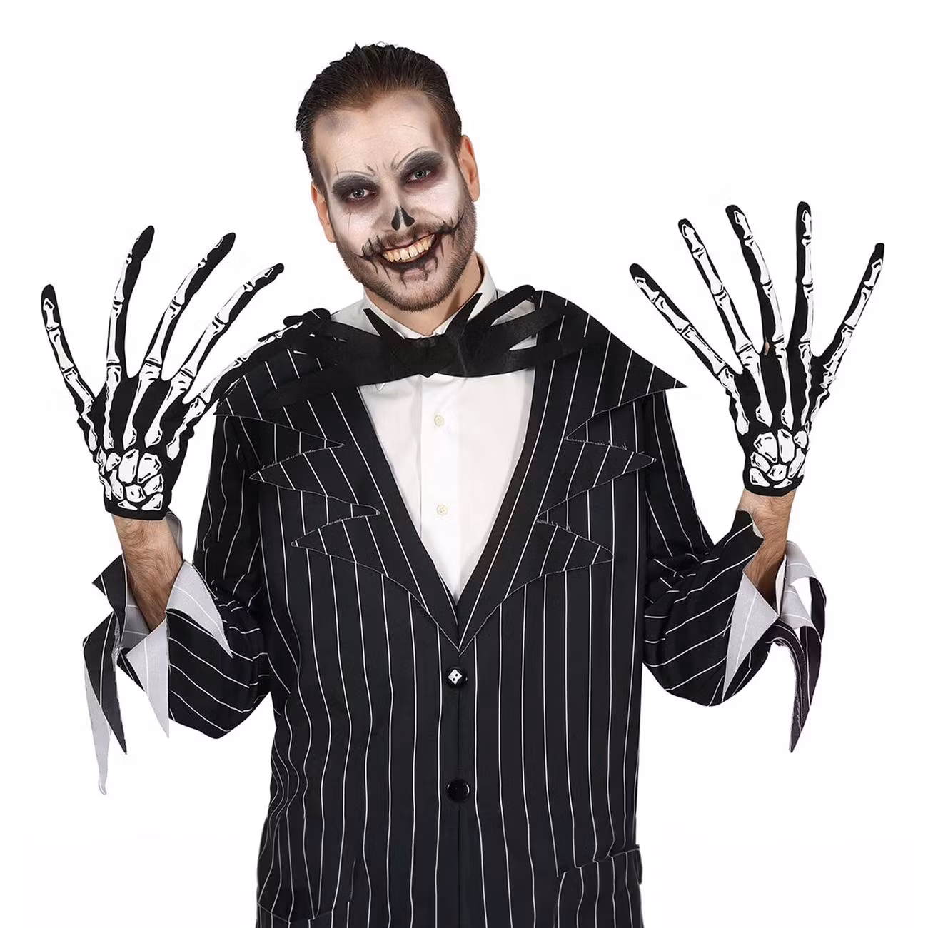 Skeletthandskar med Långa Fingrar