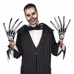 Skeletthandskar med Långa Fingrar