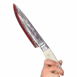 Blodig Kökskniv i Plast