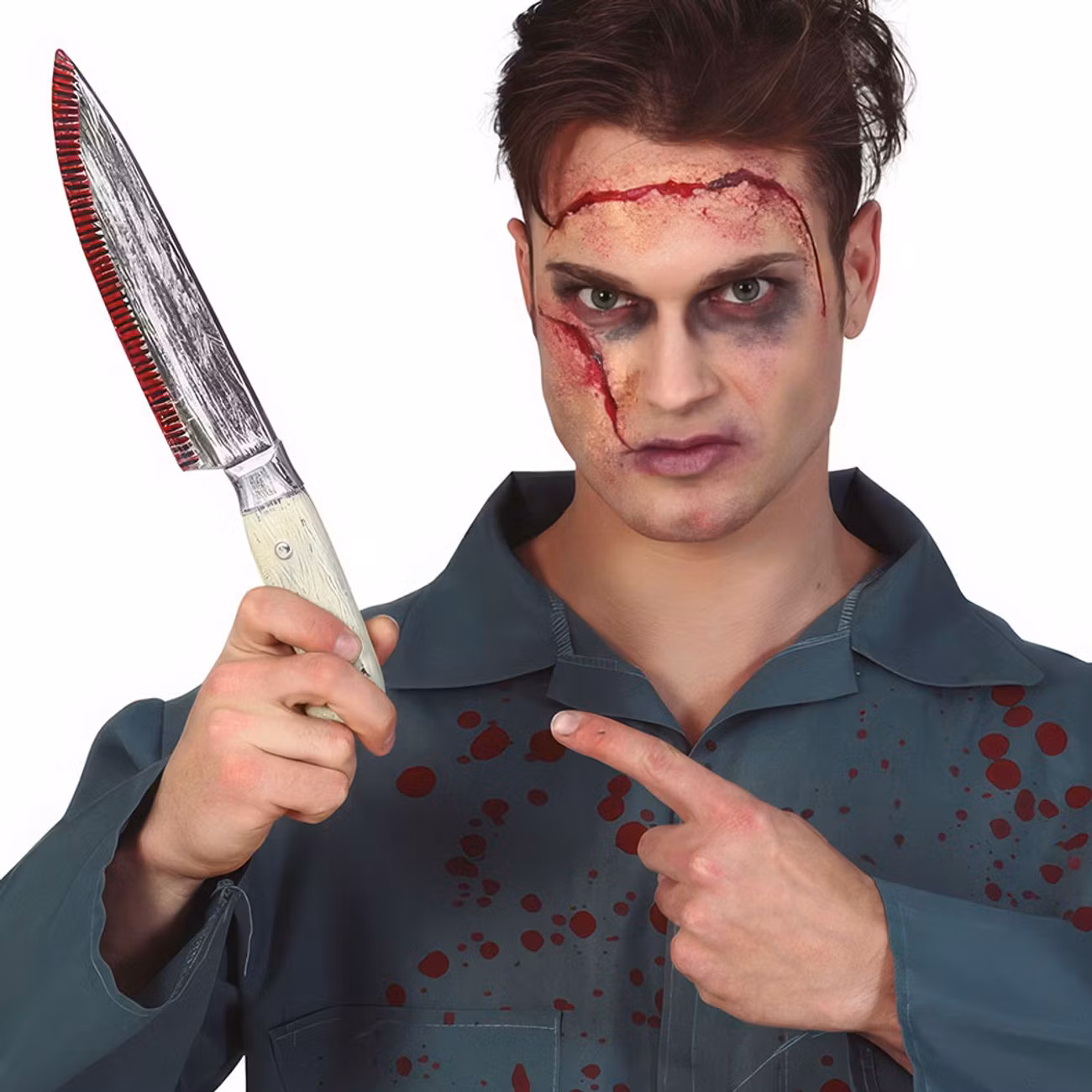 Blodig Kökskniv i Plast