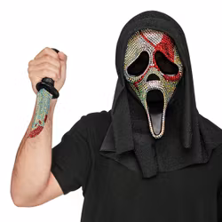 Scream Ghost Face Mask & Kniv Set