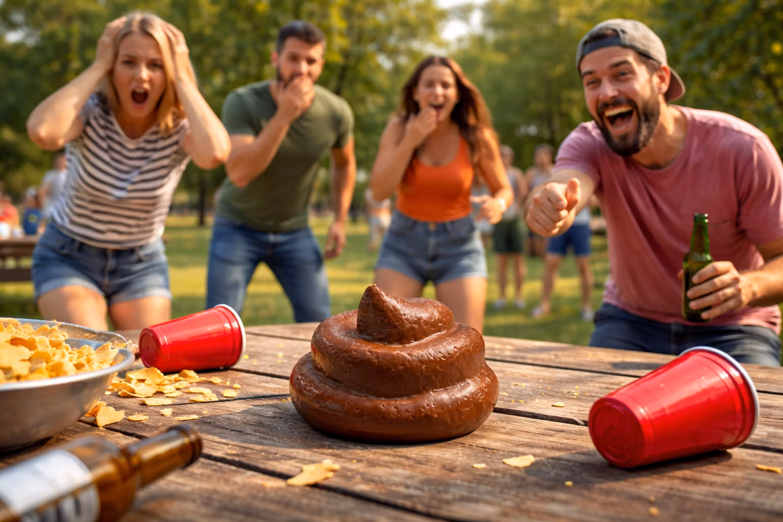 Skämtartikel Bajshög