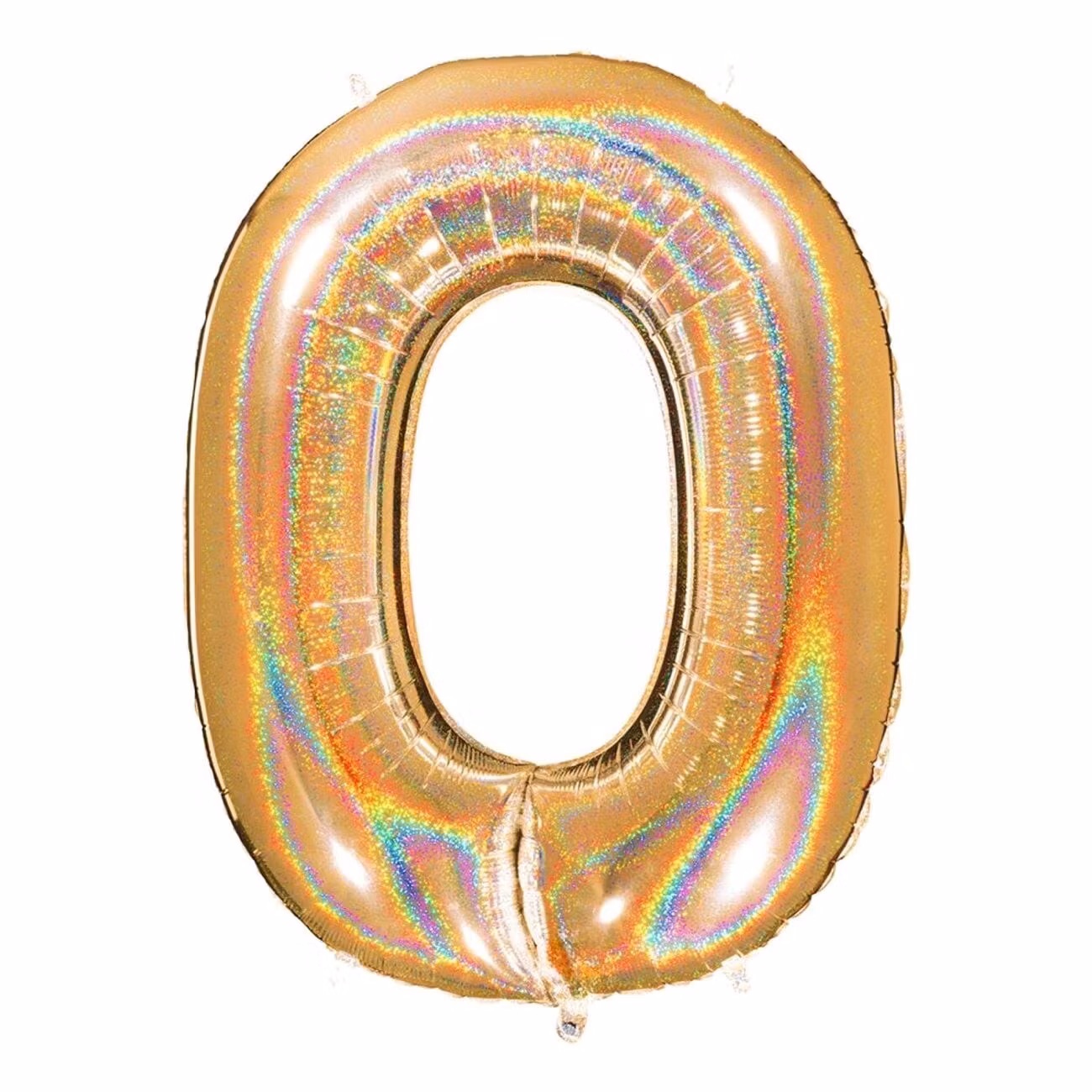 Sifferballong Glitter Guld