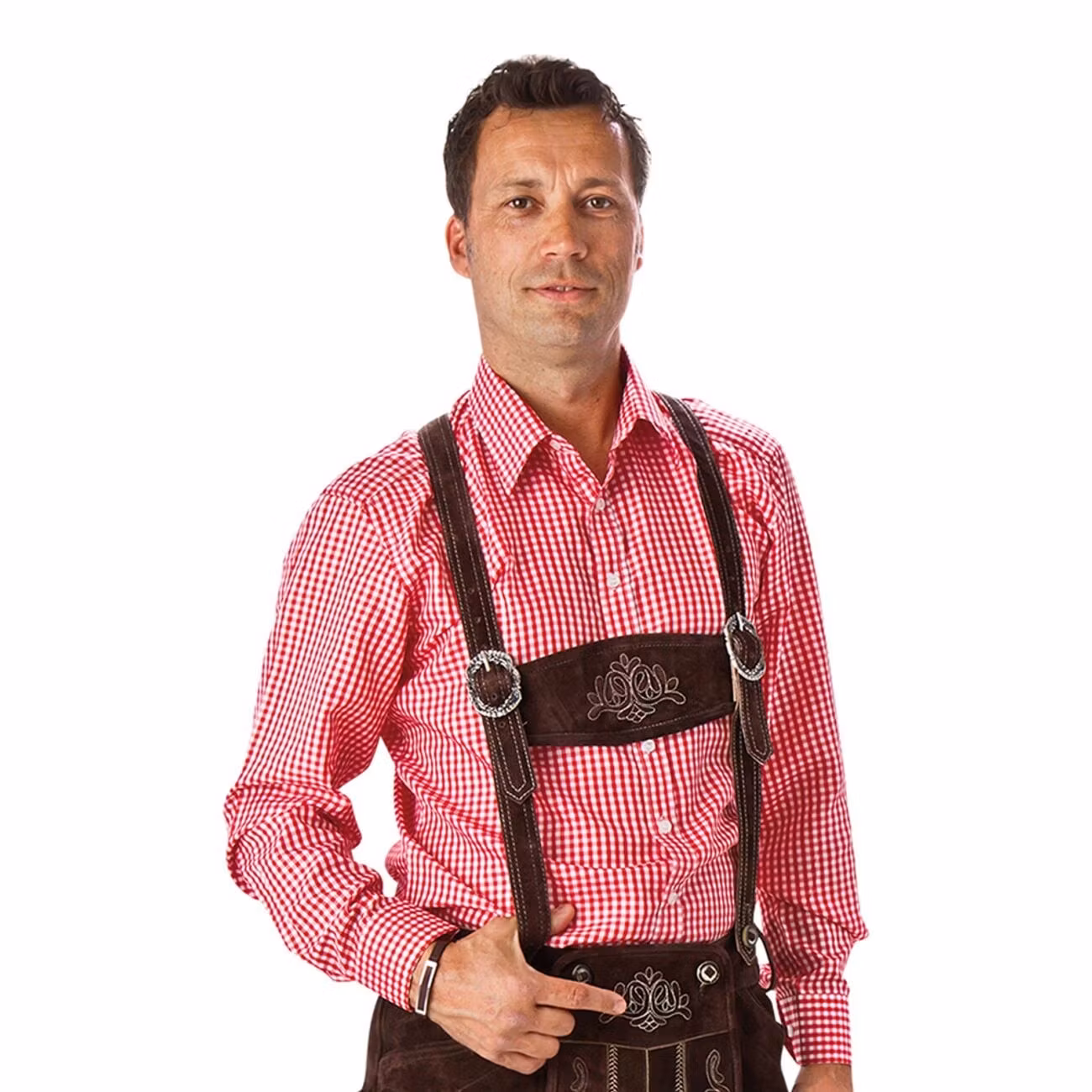 Oktoberfest Skjorta Röd