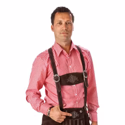 Oktoberfest Skjorta Röd
