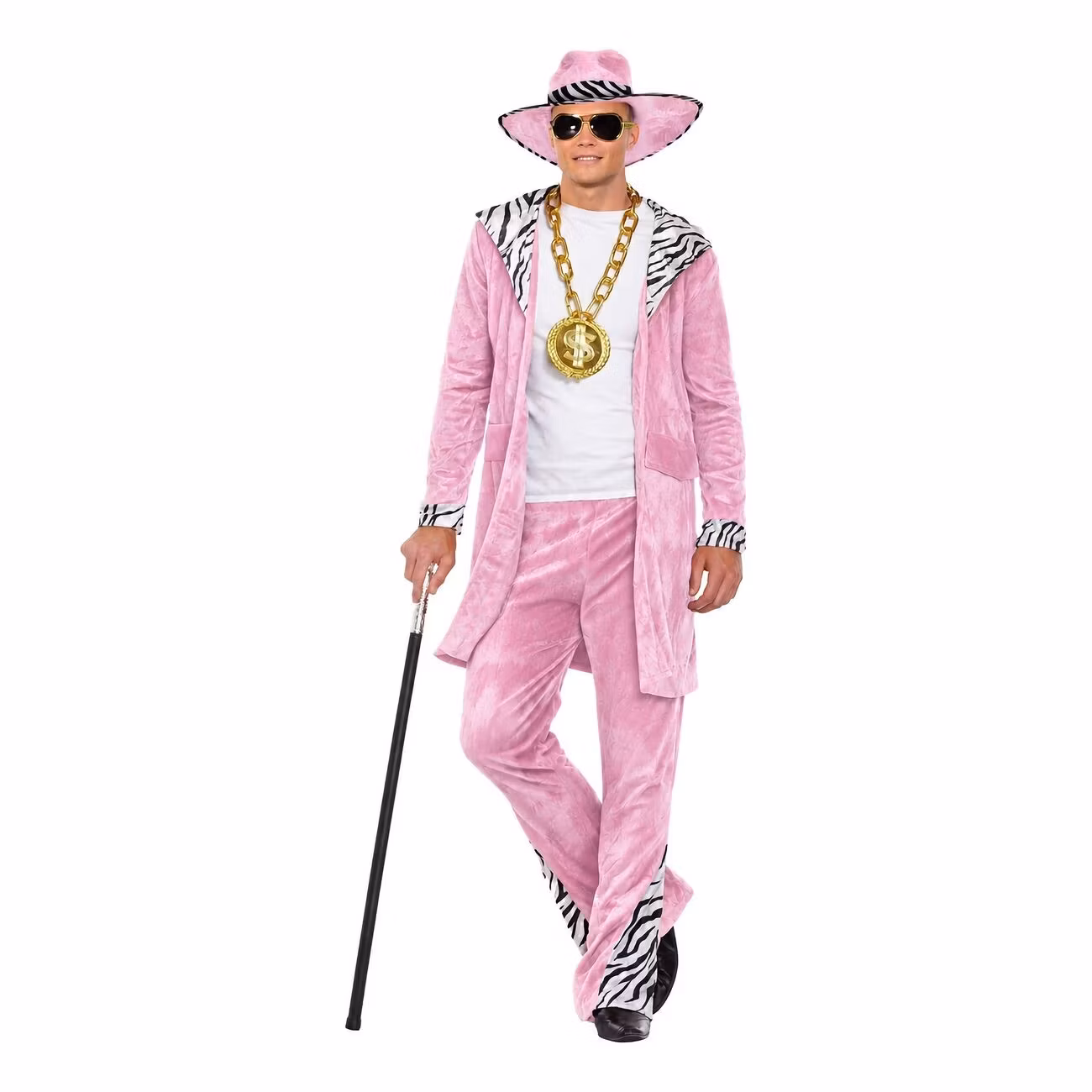 Rosa Pimp Maskeraddräkt