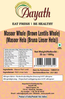 Aayath Masoor Whole 1 Kg