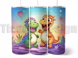 Tumbler med dinosaurier – färgsprakande och lekfull design!
