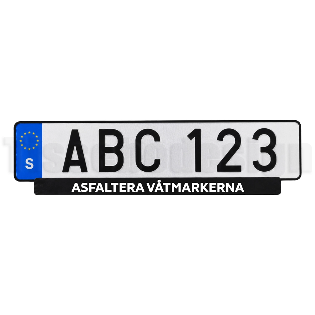 Bildekal Asfaltera våtmarkerna