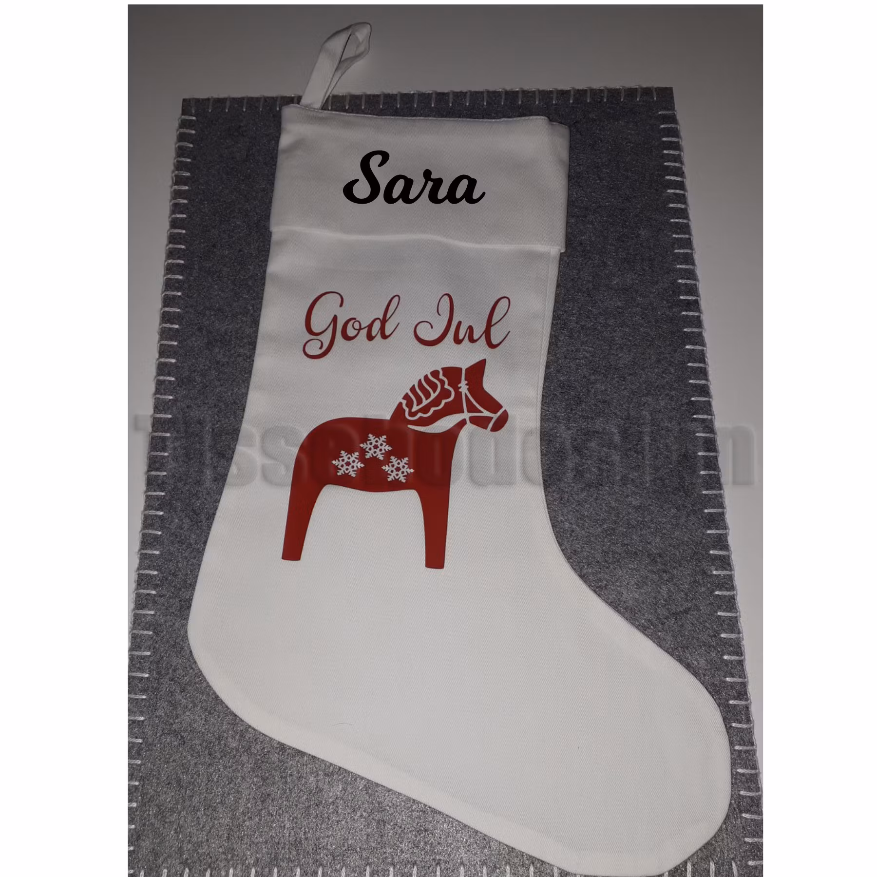 Julstrumpa Dalahäst