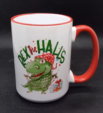 Julmugg Med Tryck - Rex The Alls - Keramik 450 ml