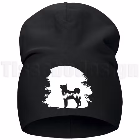 Mössa Husky – naturinspirerad design med hundmotiv