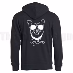 Hoodie Basic Oversize Corgi Mom