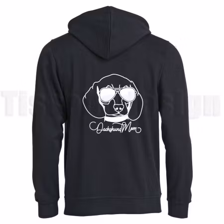 Hoodie Basic Oversize Dachshund Mom