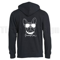 Hoodie Basic Oversize Frenchie Mom