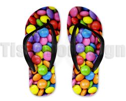 Skor - Flip Flops Godis Flera Val - Vuxen