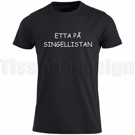 T-shirt Med Tryck Etta på singellistan