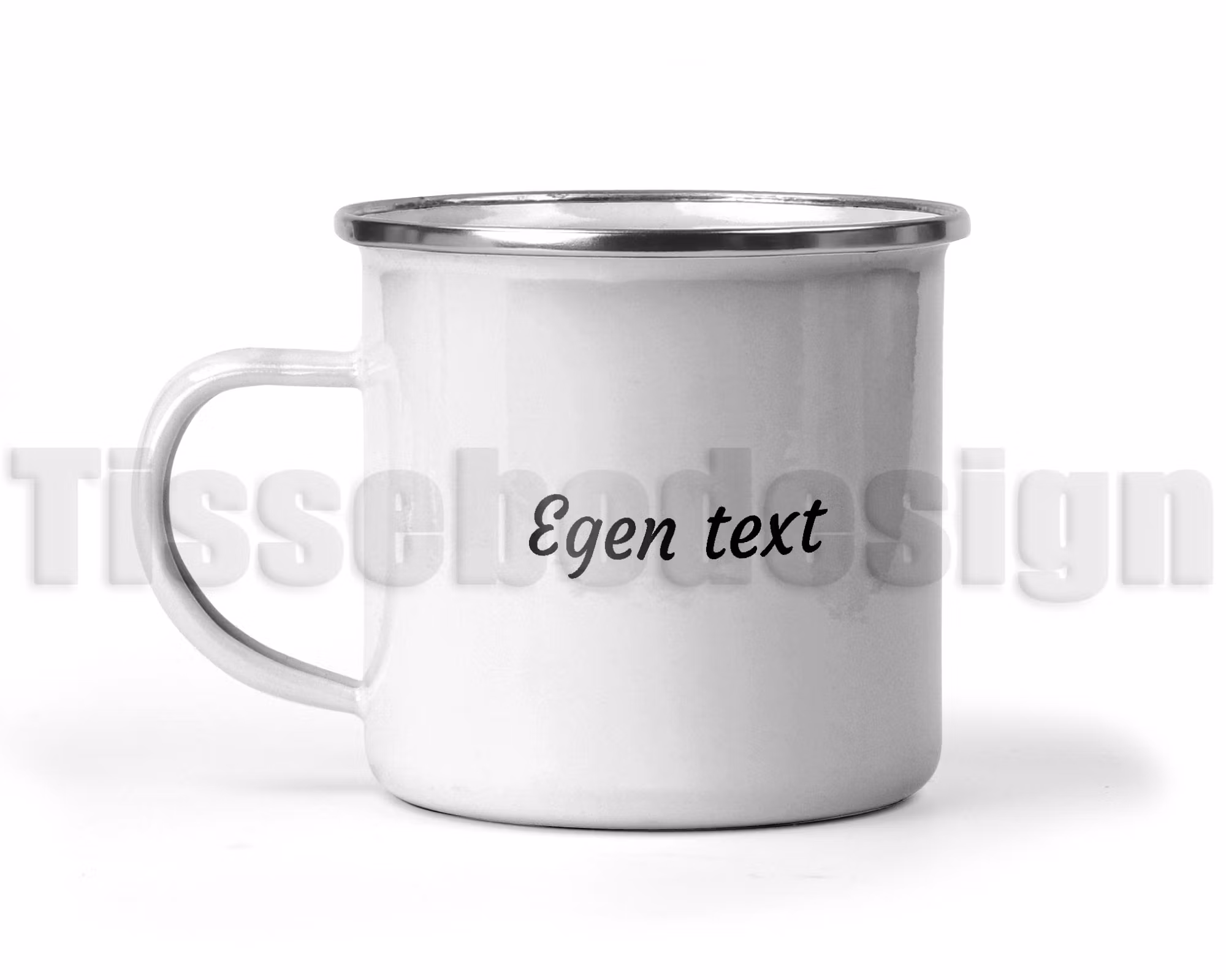 Emaljmugg Egen Text  - Bild
