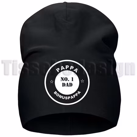 Mössa Med Tryck No.1 Dad - Som Hyllar Bästa Pappa och Bonuspappa