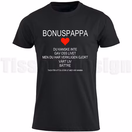T-shirt Bonuspappa – ett tack som betyder mer