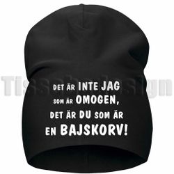 Mössa Med Tryck NEJ JAG ÄR INGEN BAJSKORV – För Dig med Humor