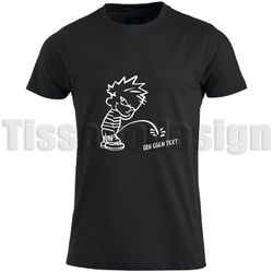 T-shirt Med Tryck Kalle Pissar Anpassningsbar Med Egen Text
