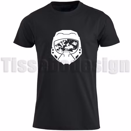 T-shirt Med Tryck Snöskoterhjälm