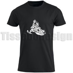 T-shirt Med Tryck Snöskoter