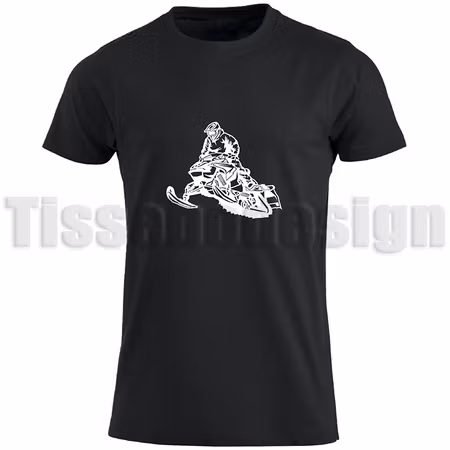 T-shirt Med Tryck Snöskoter